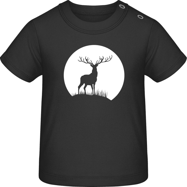 Deer in Moonlight Baby T-skjorte 0 image