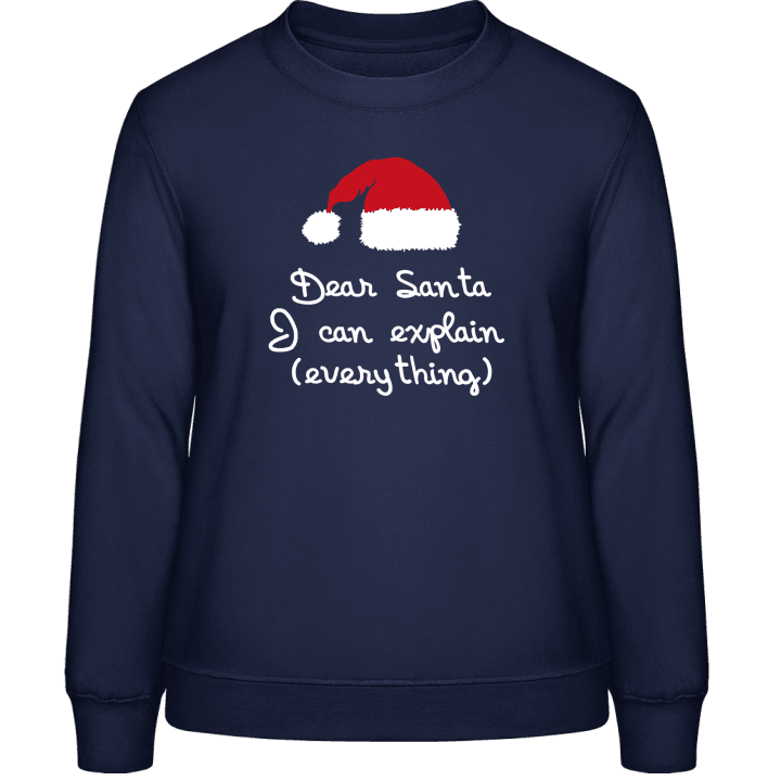 Dear Santa I Can Explain Everything Vrouwen Sweatshirt 0 image