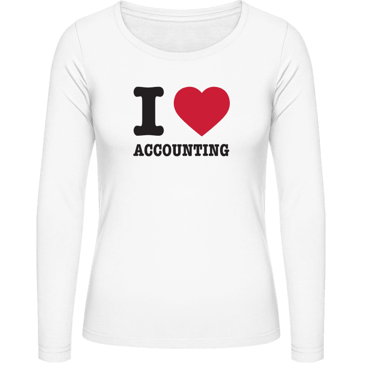 I Love Accounting Vrouwen Lange Mouw Shirt contain pic