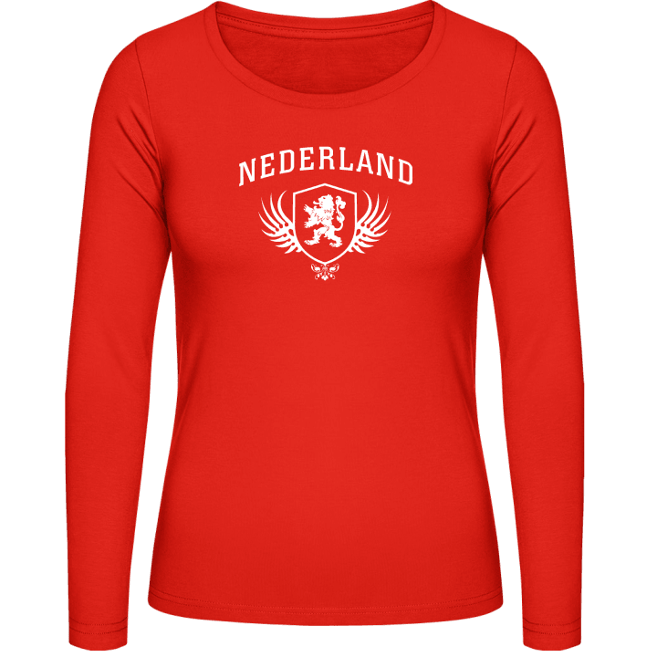 Nederland Kvinnor långärmad skjorta contain pic