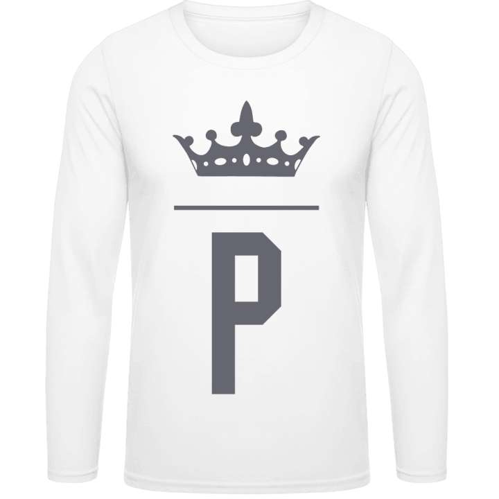 P Initial Name Long Sleeve Shirt contain pic