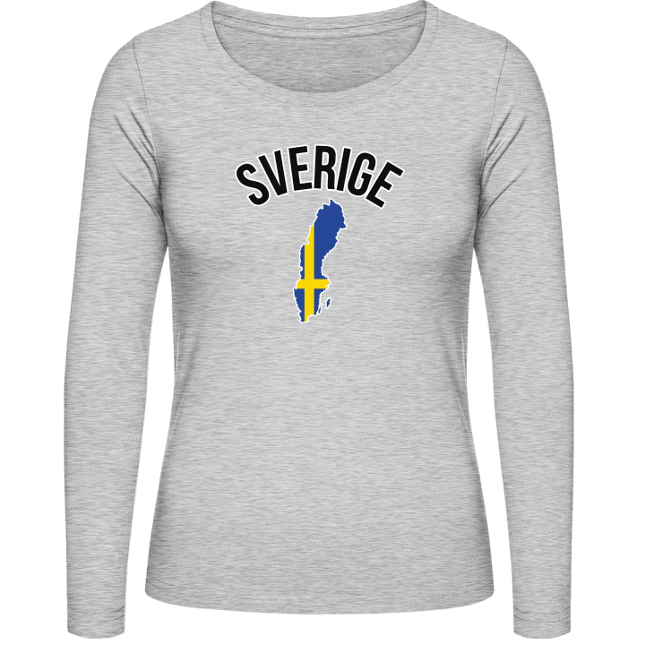 Sverige Map T-shirt à manches longues pour femmes 0 image