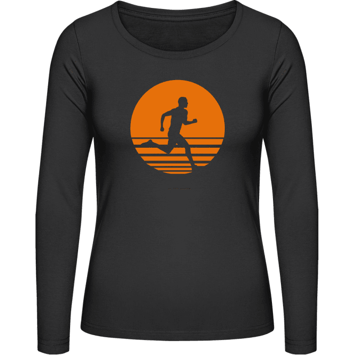 Sunset Jogging Vrouwen Lange Mouw Shirt contain pic