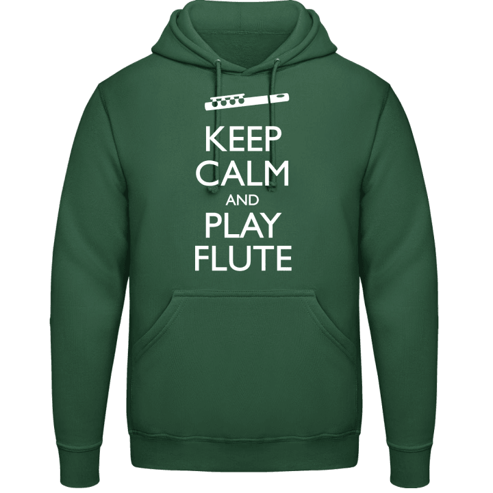 Keep Calm And Play Flute Felpa con cappuccio contain pic