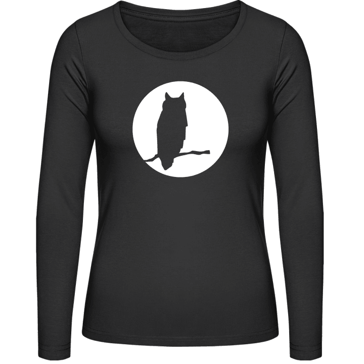 Owl in Moonlight T-shirt à manches longues pour femmes 0 image