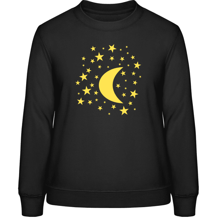 Half Moon With Stars Sweatshirt för kvinnor 0 image