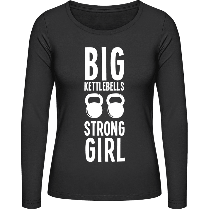 Big Kettlebels Strong Girl Langermet skjorte for kvinner contain pic