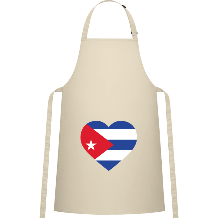 Cuba Heart Flag Delantal de cocina contain pic