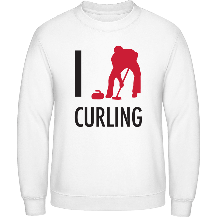 I Love Curling Tröja contain pic