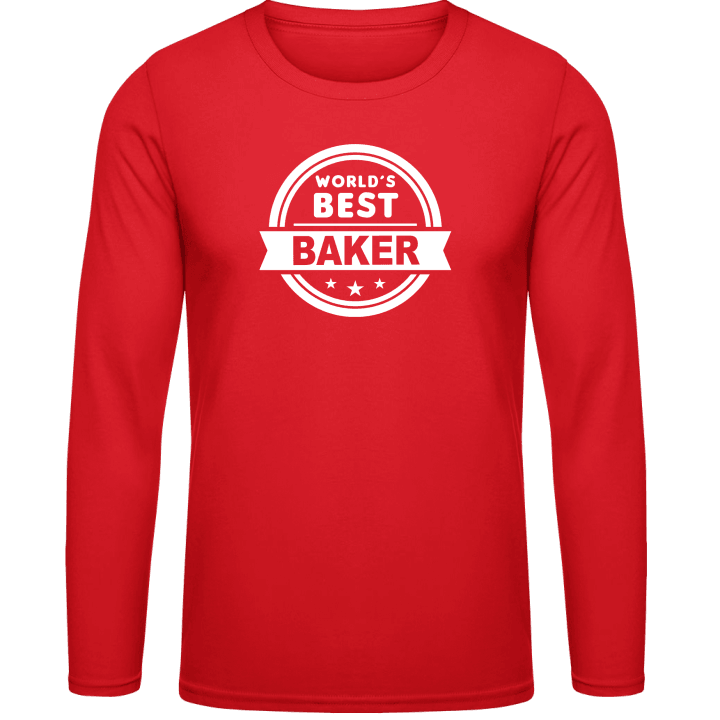 World's Best Baker T-shirt à manches longues contain pic