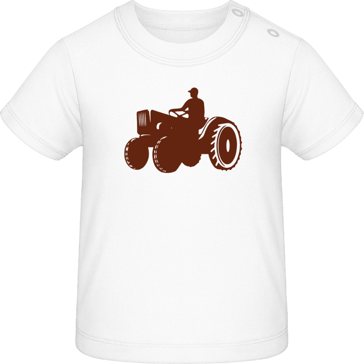 Farmer With Tractor T-shirt bébé contain pic