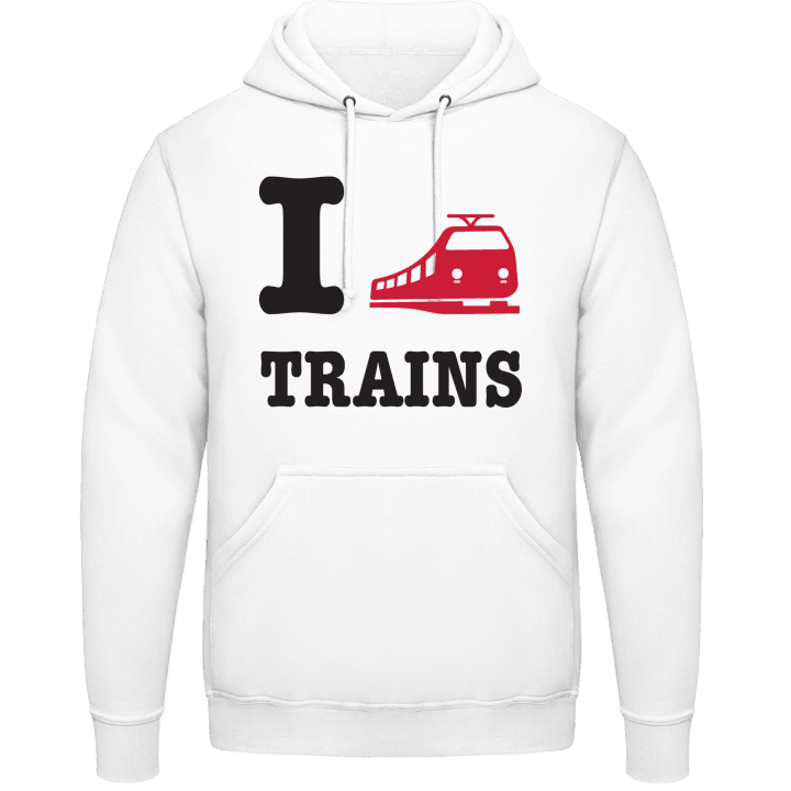 I Love Trains Felpa con cappuccio 0 image