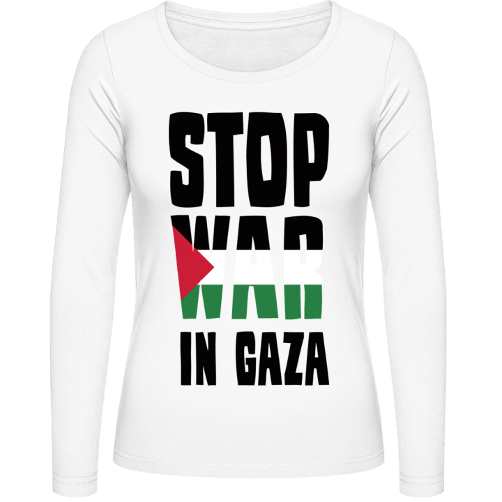 Stop War In Gaza Frauen Langarmshirt contain pic