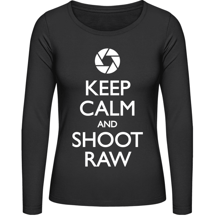 Keep Calm and Shoot Raw Naisten pitkähihainen paita 0 image