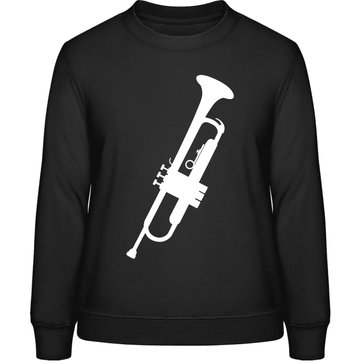 Trumpet Simple Sweatshirt för kvinnor contain pic