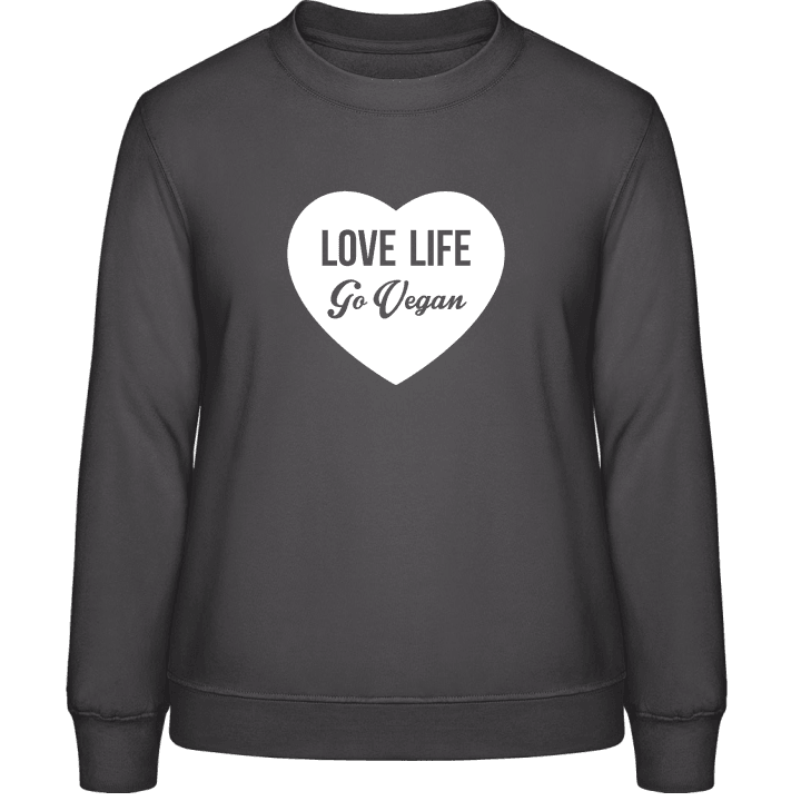 Love Life Go Vegan Frauen Sweatshirt contain pic