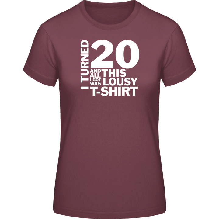 20th Birthday T-skjorte for kvinner 0 image