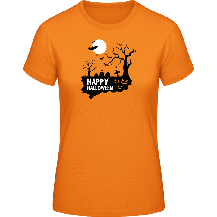 Happy Halloween Scene T-shirt til kvinder 0 image