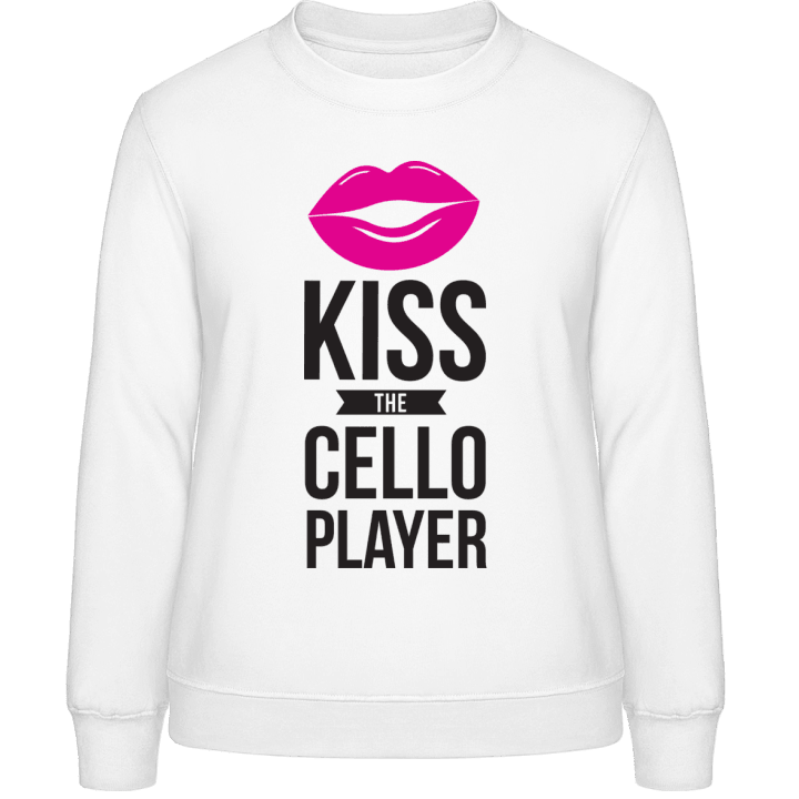 Kiss The Cello Player Felpa donna contain pic