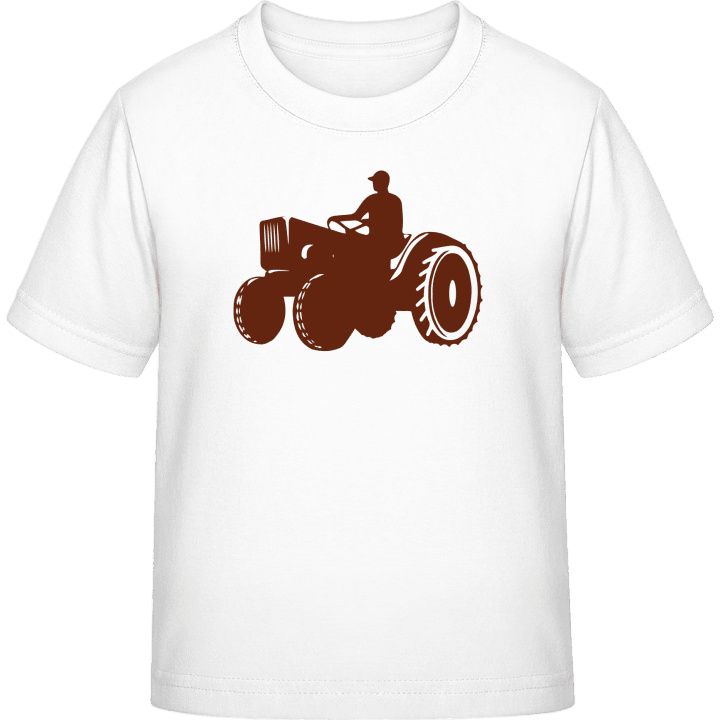 Farmer With Tractor T-skjorte for barn contain pic