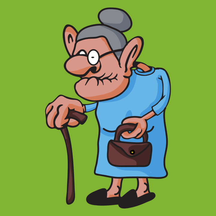 Grandma Comic Senior Vrouwen Lange Mouw Shirt 0 image