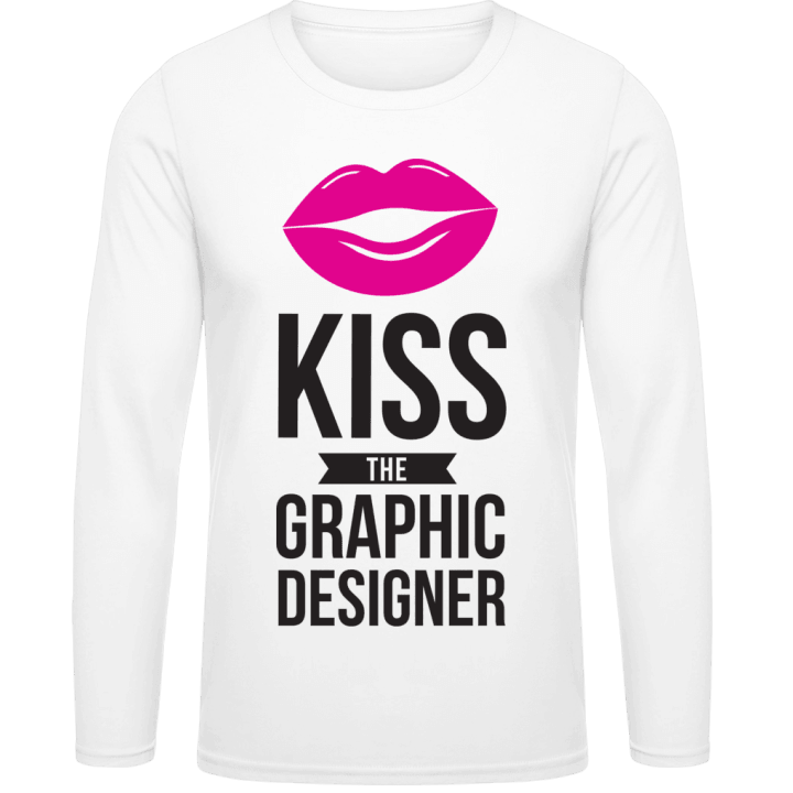 Kiss The Graphic Designer Langarmshirt contain pic