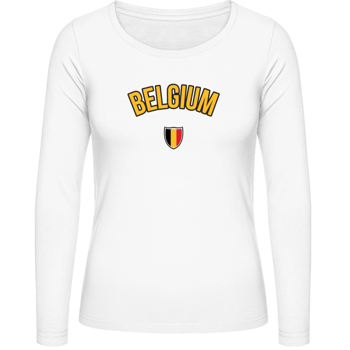 BELGIUM Football Fan Camicia donna a maniche lunghe 0 image