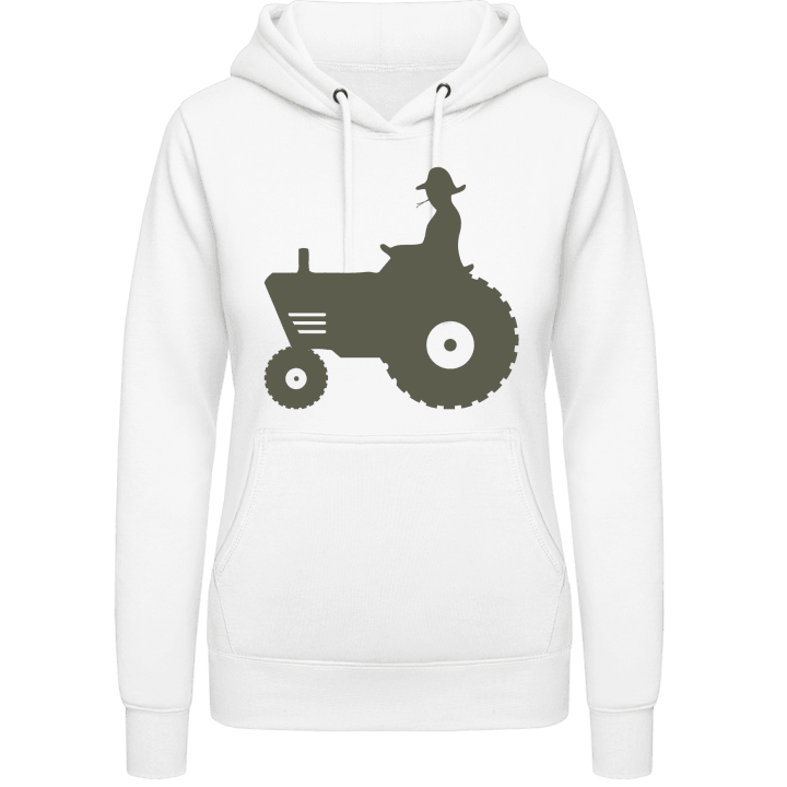Farmer Driving Tractor Felpa con cappuccio da donna contain pic