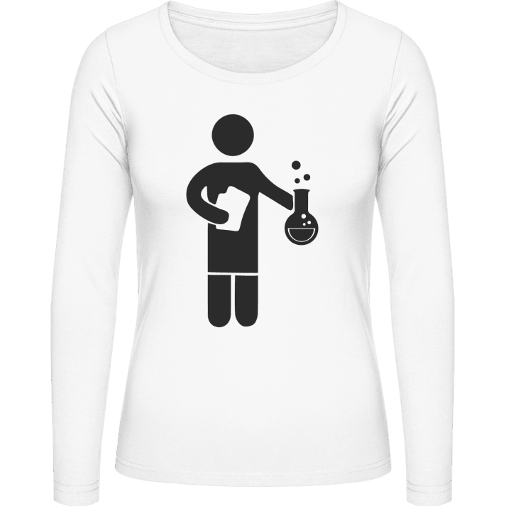 Chemist Icon Langermet skjorte for kvinner contain pic