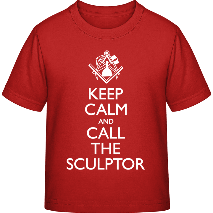 Keep Calm And Call The Sculptor Kinderen T-shirt contain pic