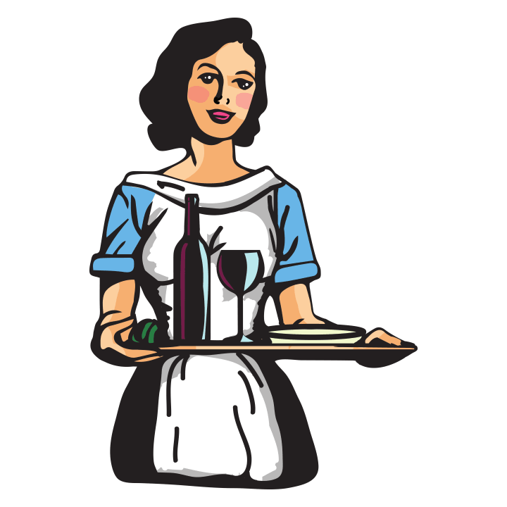 Waitress Design Langærmet skjorte til kvinder 0 image