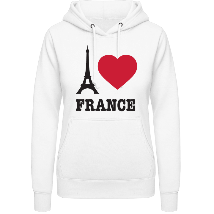 I Love France Eiffel Tower Sudadera con capucha para mujer contain pic
