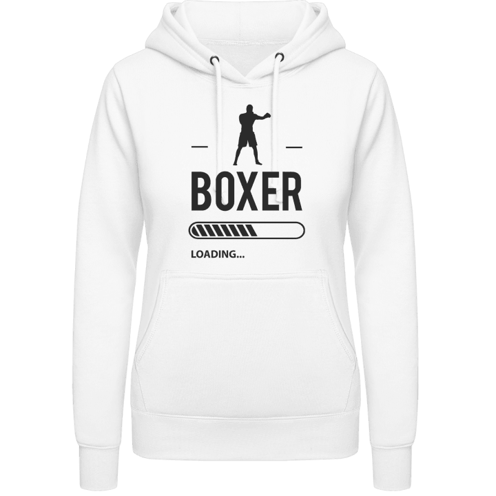 Boxer Loading Felpa con cappuccio da donna contain pic