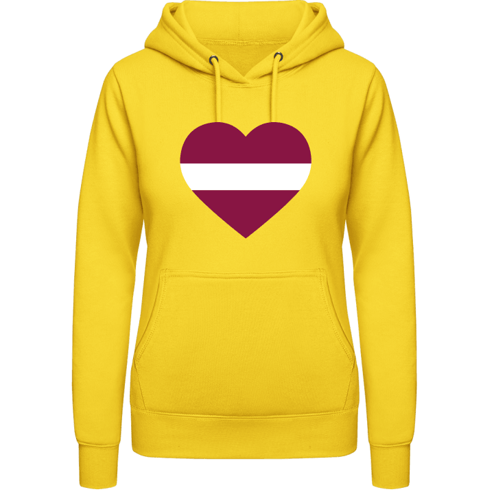 Latvia Heart Flag Felpa con cappuccio da donna 0 image