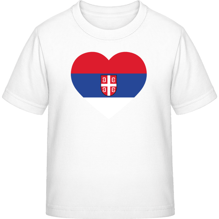 Serbia Heart Flag T-skjorte for barn contain pic