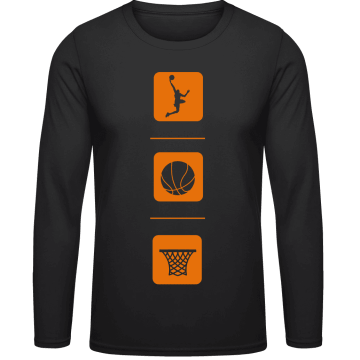 Basketball Icons T-shirt à manches longues contain pic