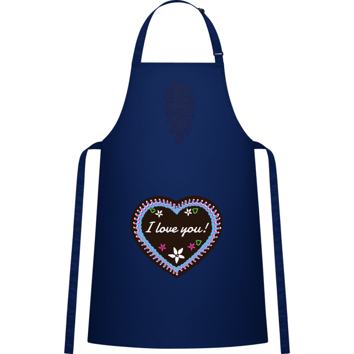 I Love You Bavarian Style Kitchen Apron contain pic