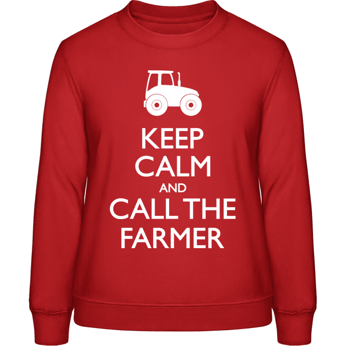 Keep Calm And Call The Farmer Frauen Sweatshirt contain pic