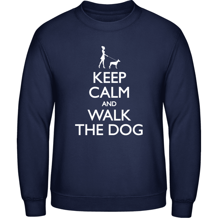 Keep Calm and Walk the Dog Female Tröja 0 image