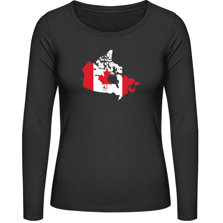 Canada Map Vrouwen Lange Mouw Shirt contain pic