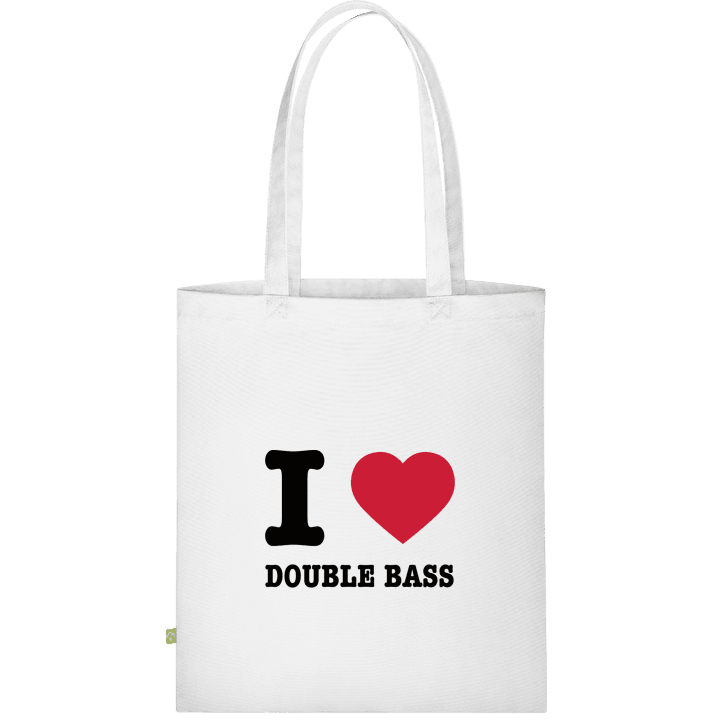 I Heart Double Bass Bolsa de tela contain pic