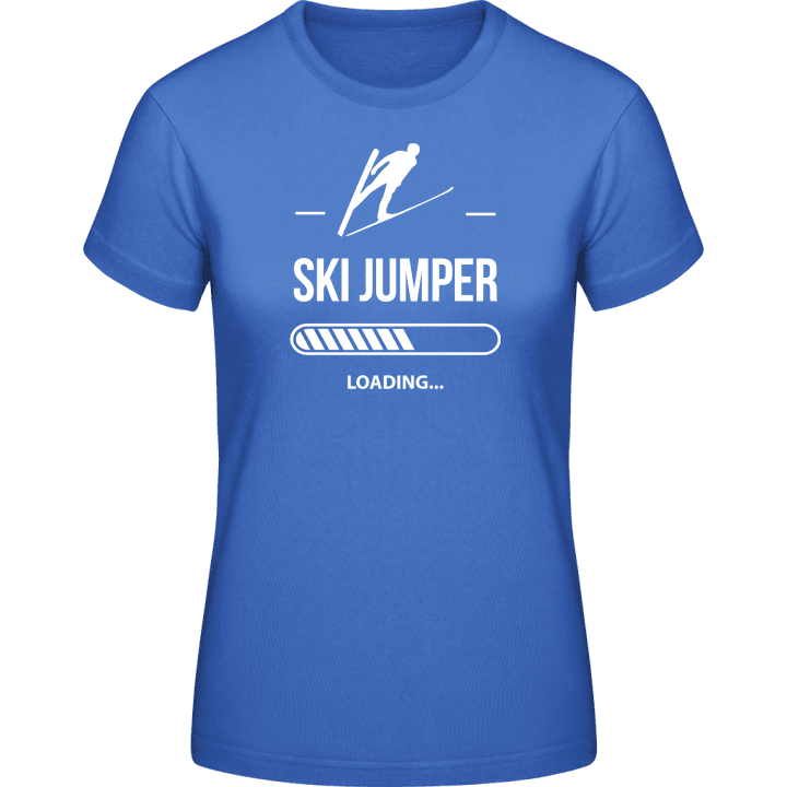 Ski Jumper Loading T-skjorte for kvinner contain pic