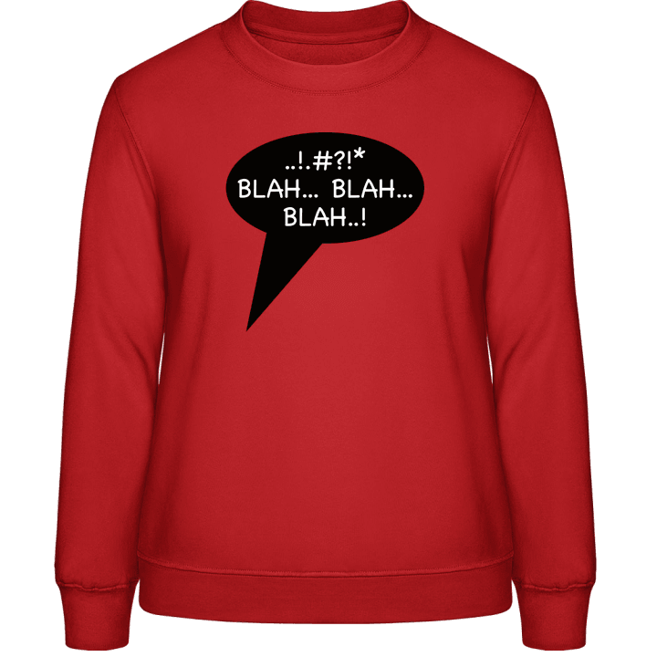 Blah Blah Blah Comic Frauen Sweatshirt 0 image