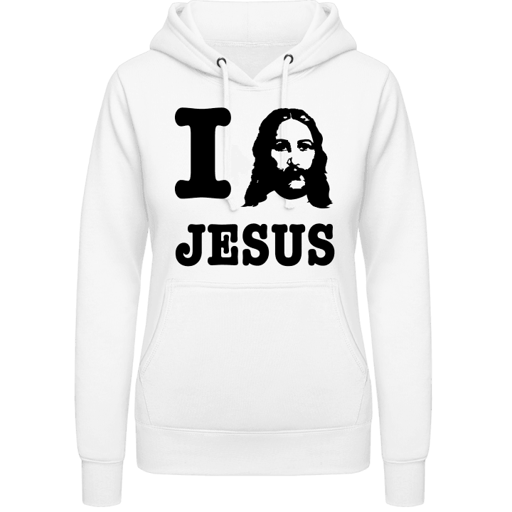 I Love Jesus Felpa con cappuccio da donna contain pic