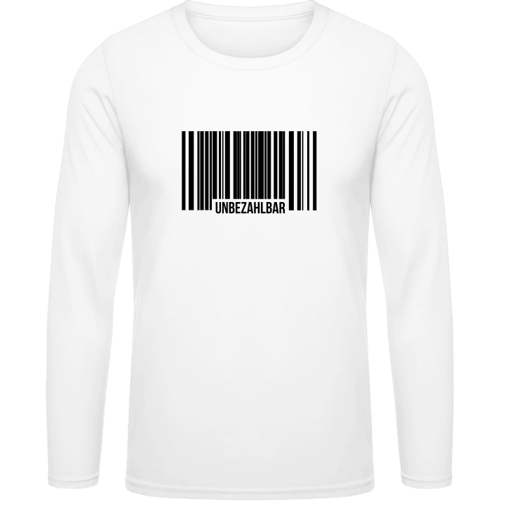 Unbezahlbar Barcode Shirt met lange mouwen contain pic