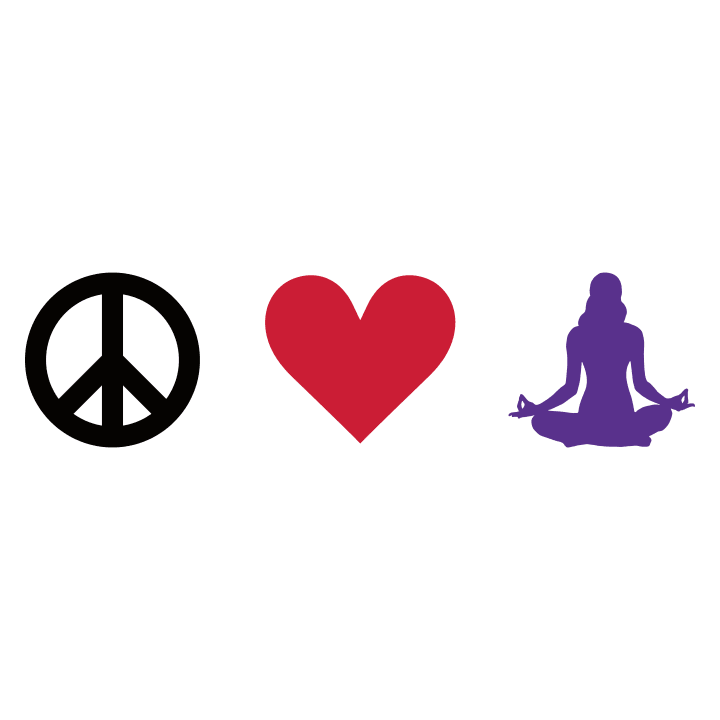 Peace Love And Meditation Vrouwen T-shirt 0 image