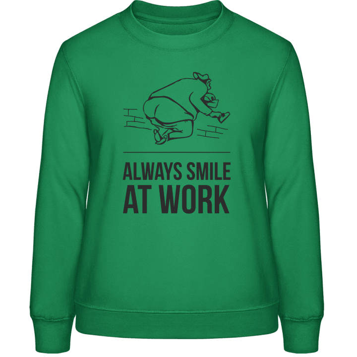 Always Smile At Work Sweatshirt för kvinnor contain pic