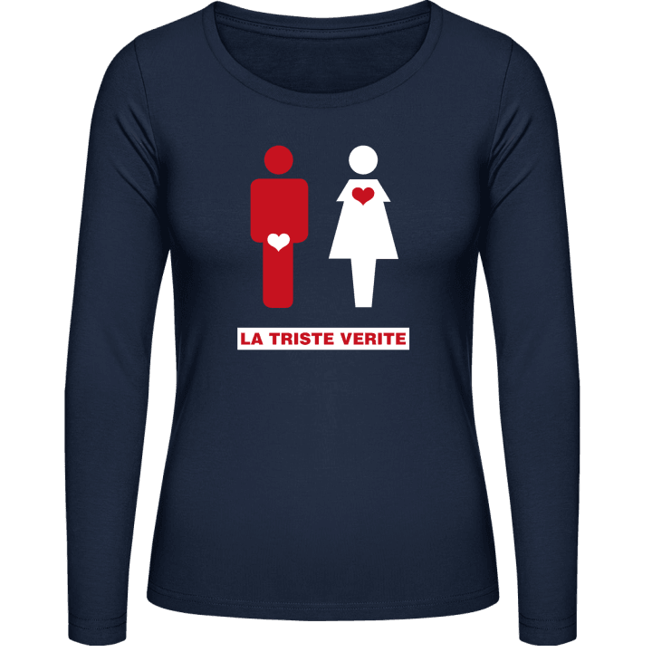 Le Veritable Amour Langermet skjorte for kvinner contain pic