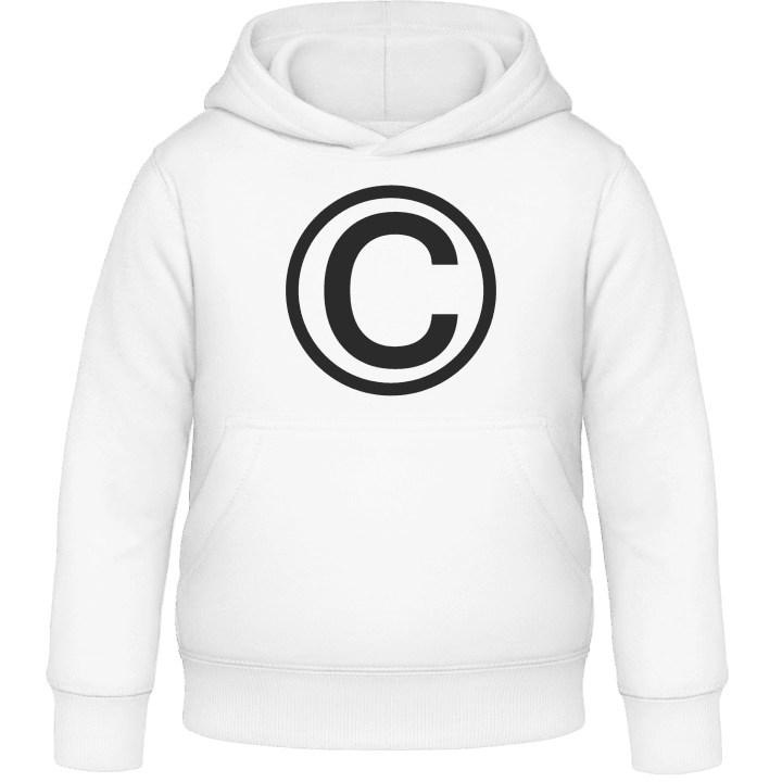 Copyright Kids Hoodie contain pic