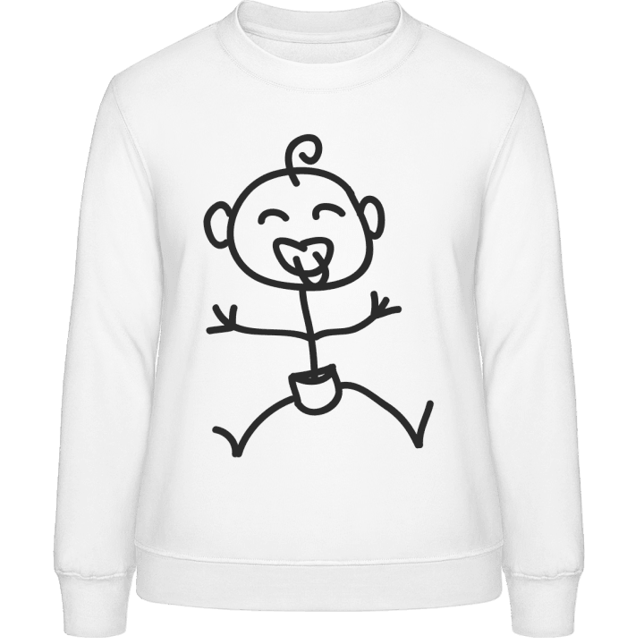 Funny Baby Comic Character Frauen Sweatshirt 0 image